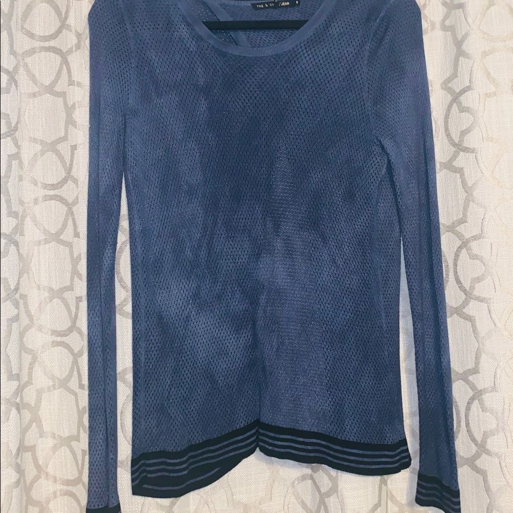 Rag and Bone’s Blue Sweater W/ Open Back